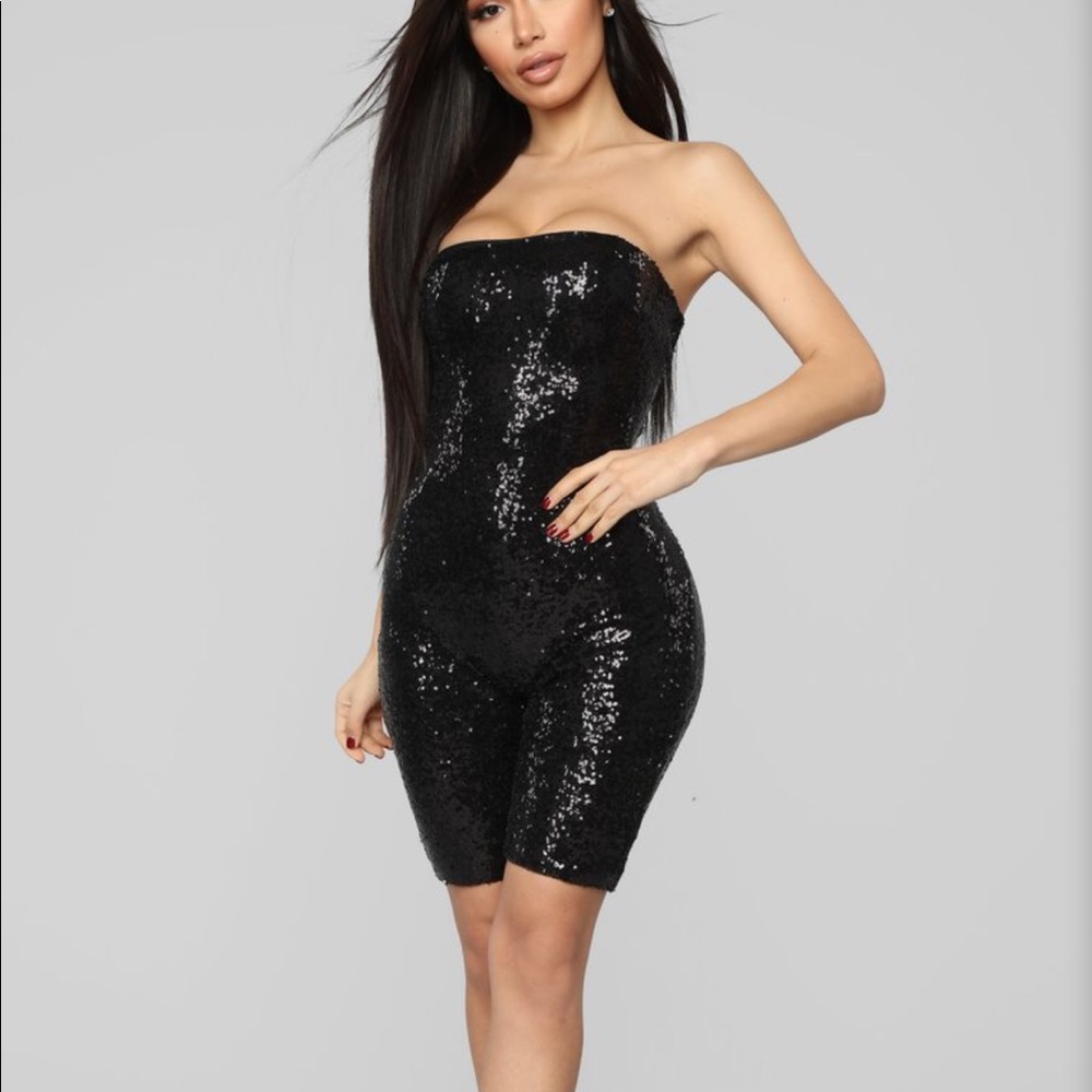 Bday Bash Romper in BLACK ✨